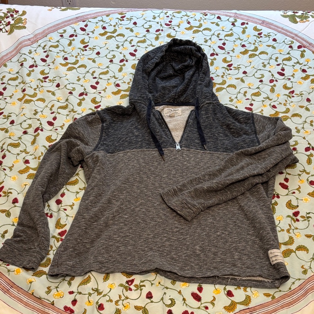 Lucky Brand Men’s 1/2 Zip Hooded Sweatshirt